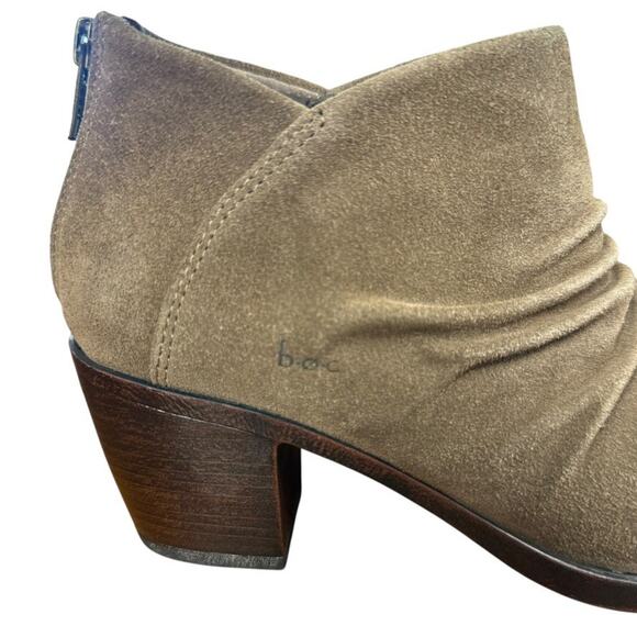 Boc Born Concept Slouchy Leather Suede Block Chunky Heel Ankle Boots Booties 8.5 - Picture 12 of 16